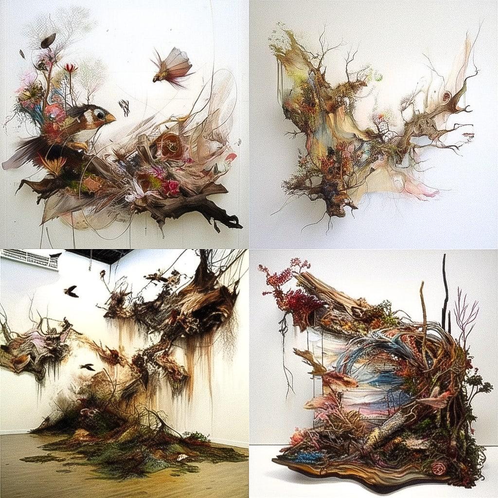 Valerie Hegarty style, Midjourney Niji 4, render 1 of 4