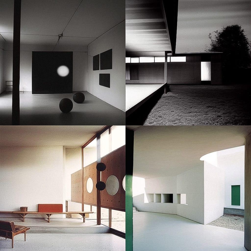 Victor Pasmore style, Midjourney Niji 4, render 1 of 4