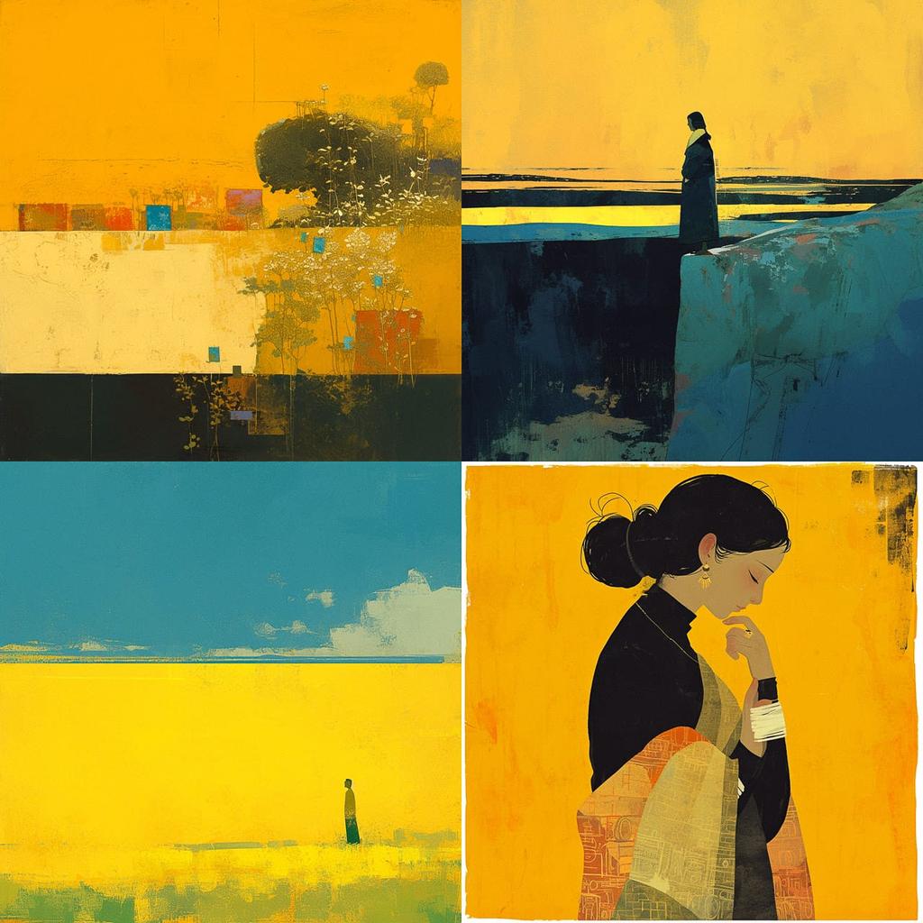 VS Gaitonde style, Midjourney Niji 6, render 1 of 4