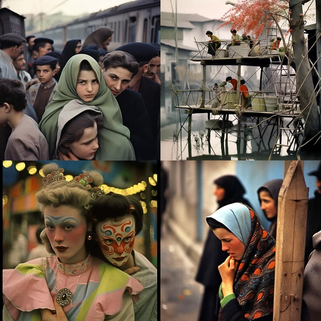 Werner Bischof style, Midjourney Niji 5, render 1 of 4