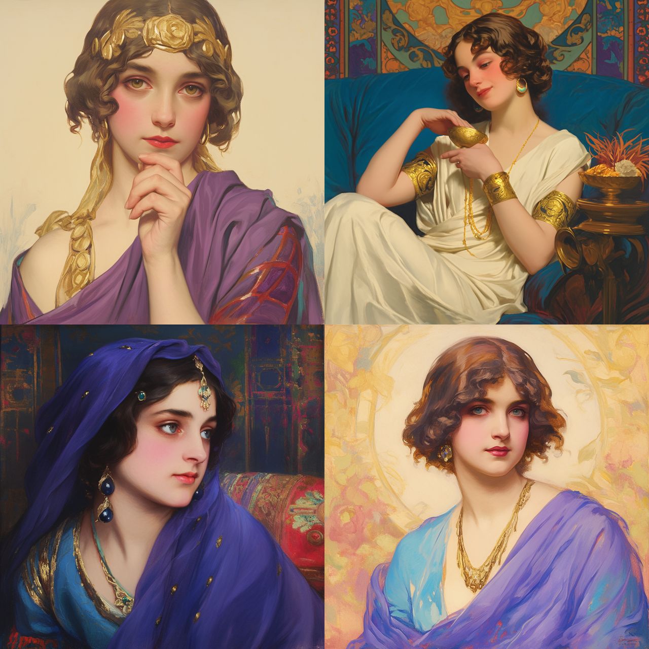 William Clarke Wontner style, Midjourney Niji 6, render 1 of 4