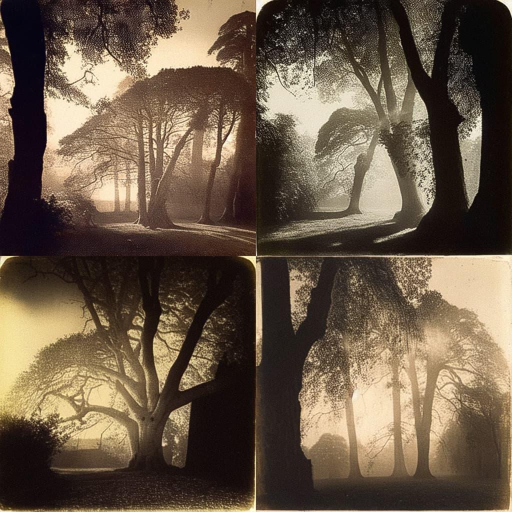 William Henry Fox Talbot style, Midjourney Niji 5, render 1 of 4