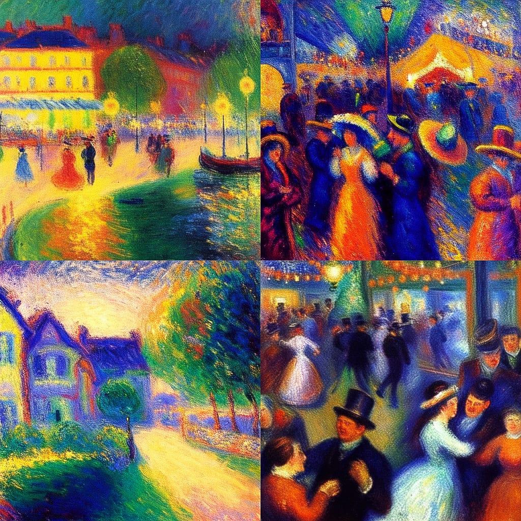 William James Glackens style, Midjourney Niji 4, render 1 of 4