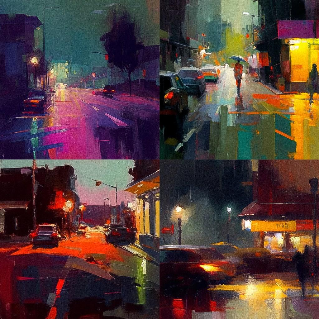 William Wray style, Midjourney Niji 4, render 1 of 4