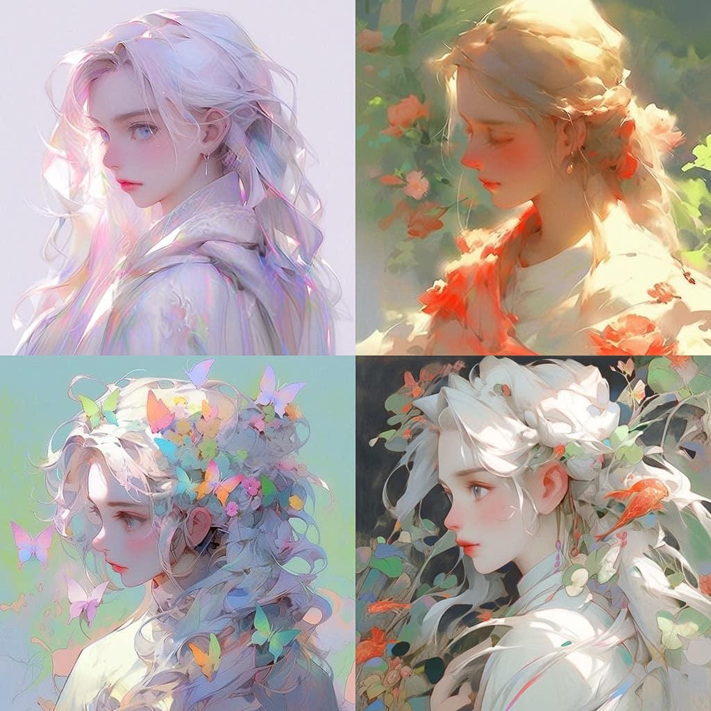 Yanjun Cheng style, Midjourney Niji 5, render 1 of 4