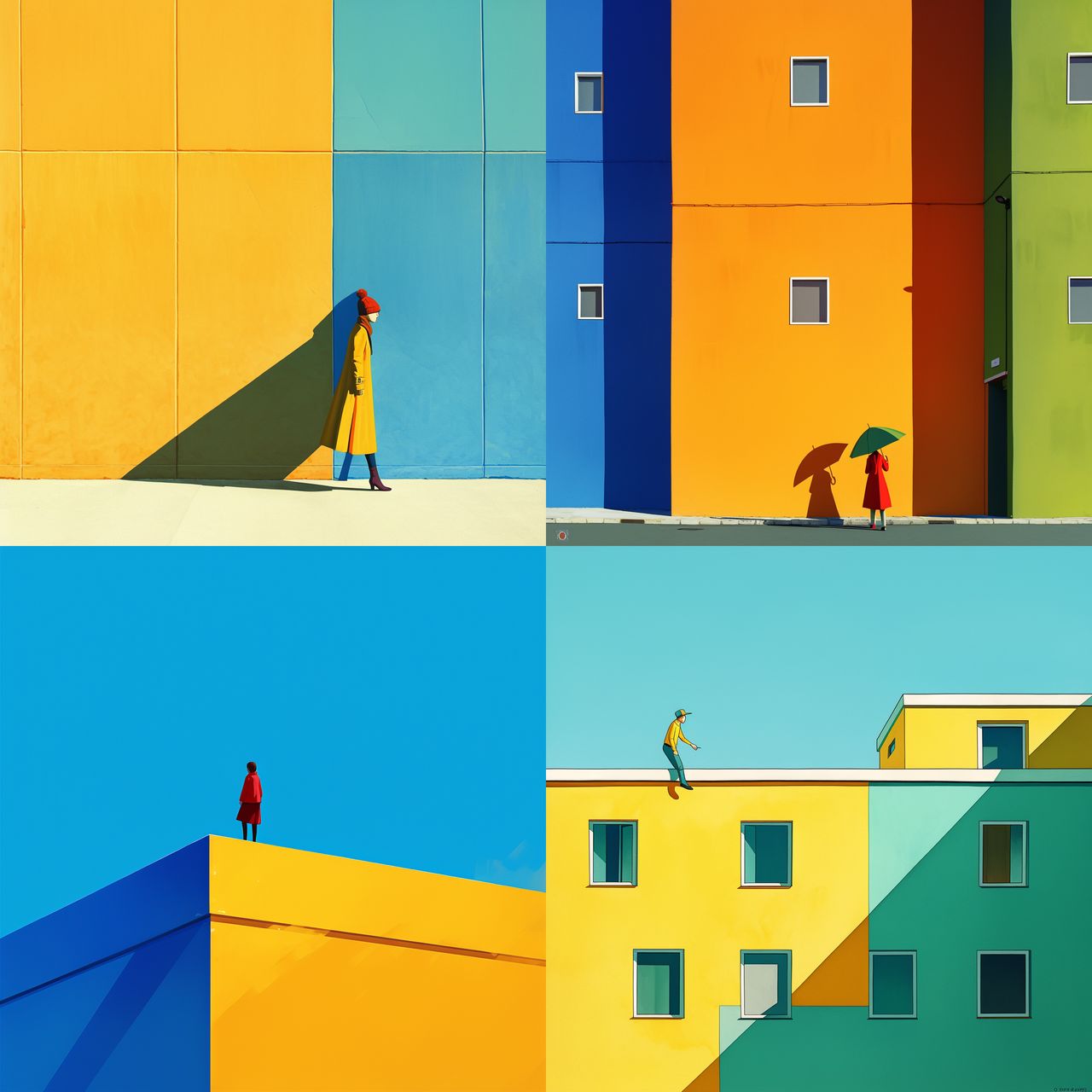 Yener Torun style, Midjourney Niji 6, render 1 of 4