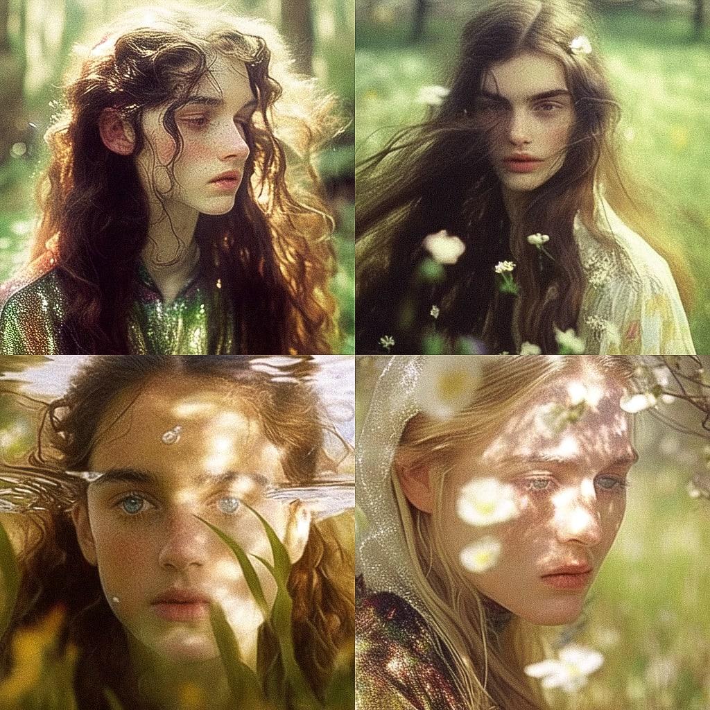 Yigal Ozeri style, Midjourney Niji 4, render 1 of 4