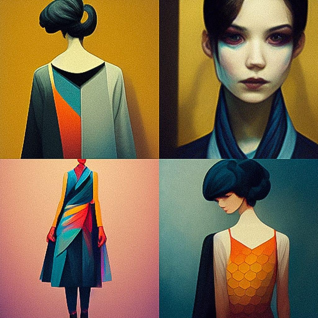 2010s fashion style, Midjourney V3, render 1 of 4