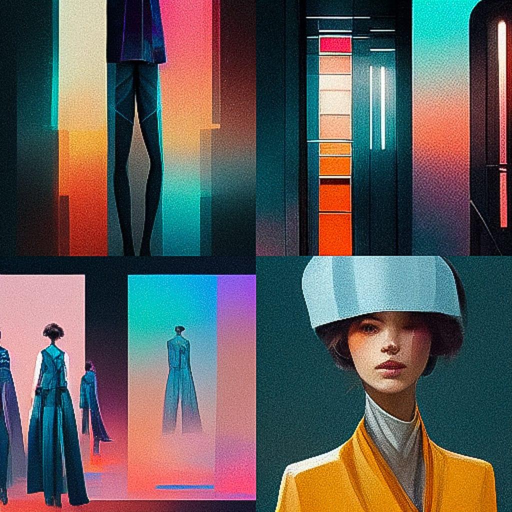 2020s fashion style, Midjourney V3, render 1 of 4