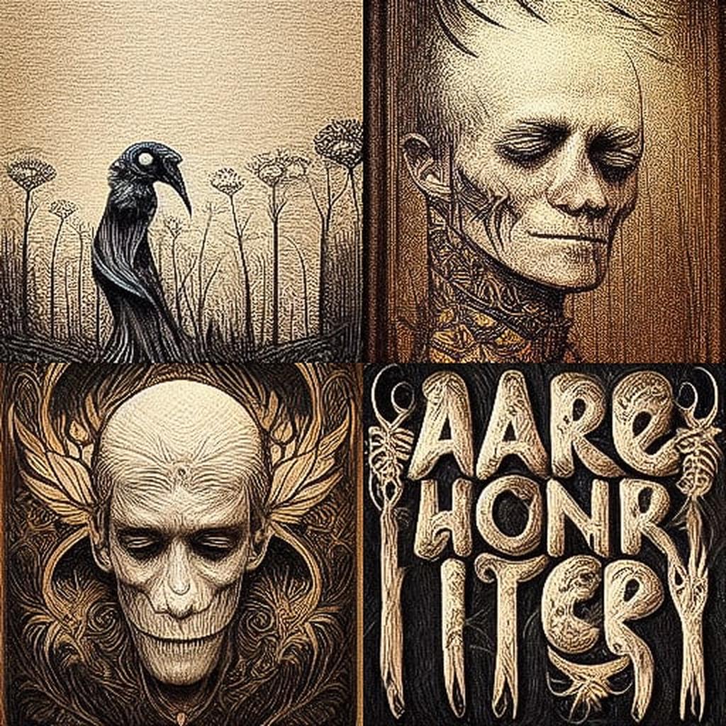 Aaron Horkey style, Midjourney V3, render 1 of 4