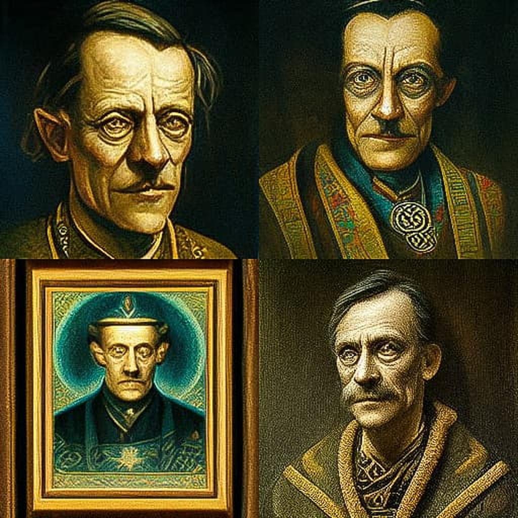 Adolf Wolfli style, Midjourney V3, render 1 of 4