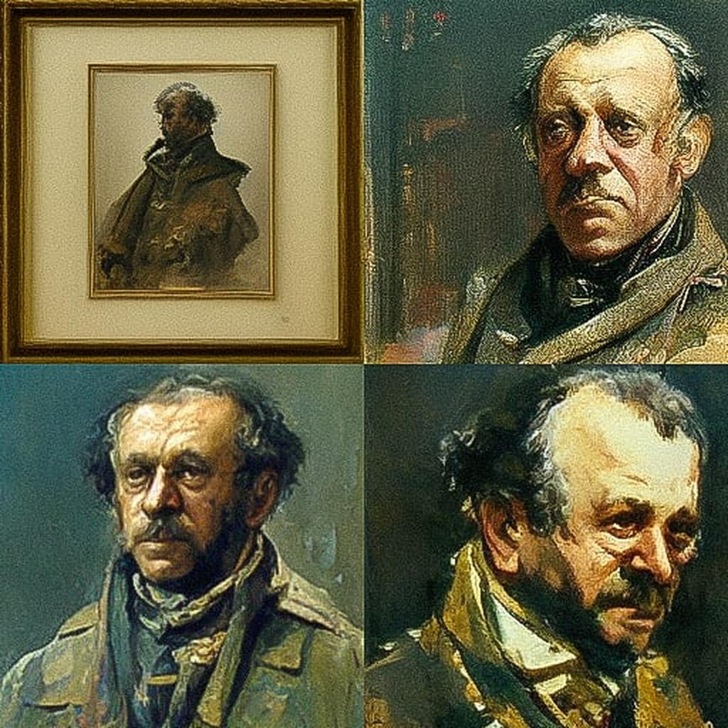 Adolph Menzel style, Midjourney V3, render 1 of 4