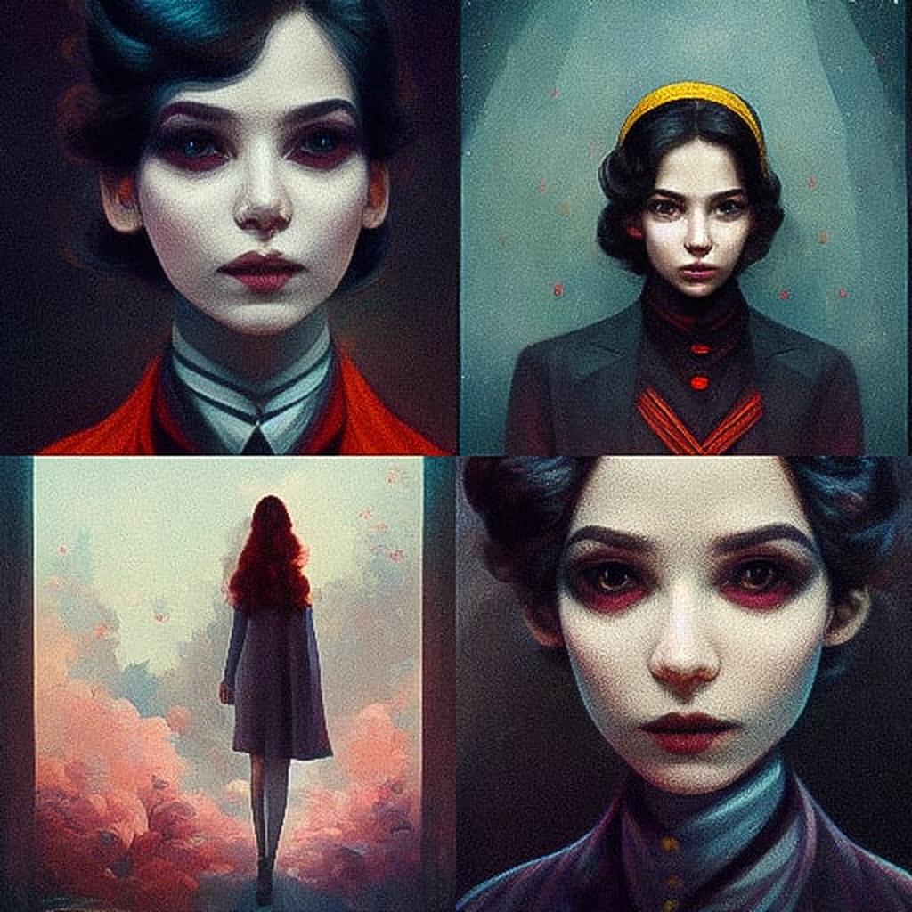 Afarin Sajedi style, Midjourney V3, render 1 of 4