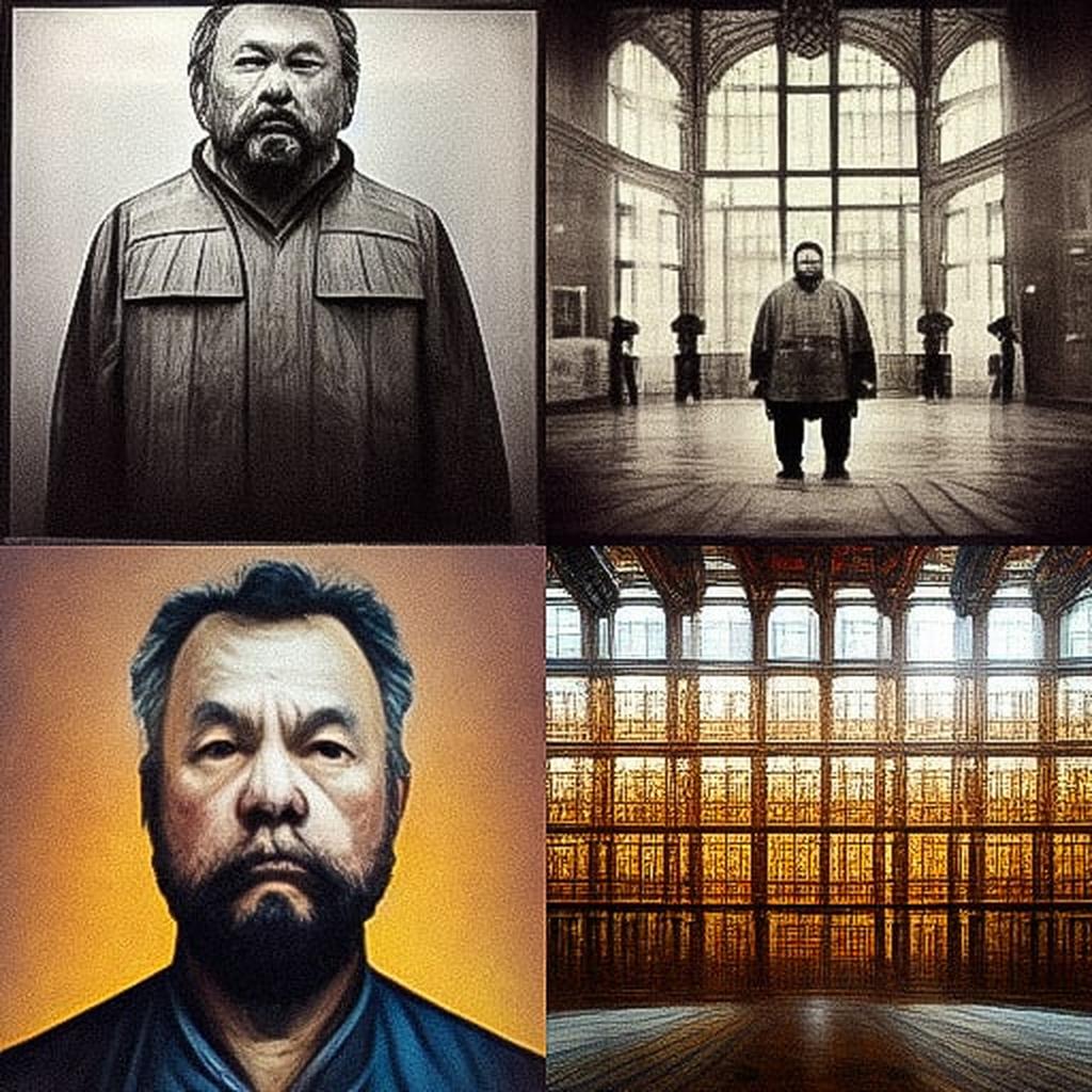 Ai Weiwei style, Midjourney V3, render 1 of 4