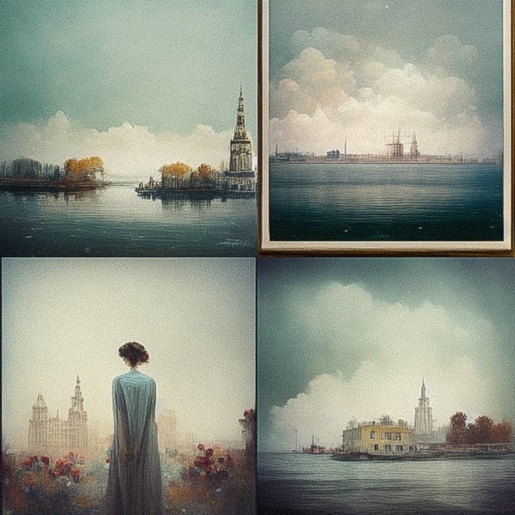 Akos Major style, Midjourney V3, render 1 of 4