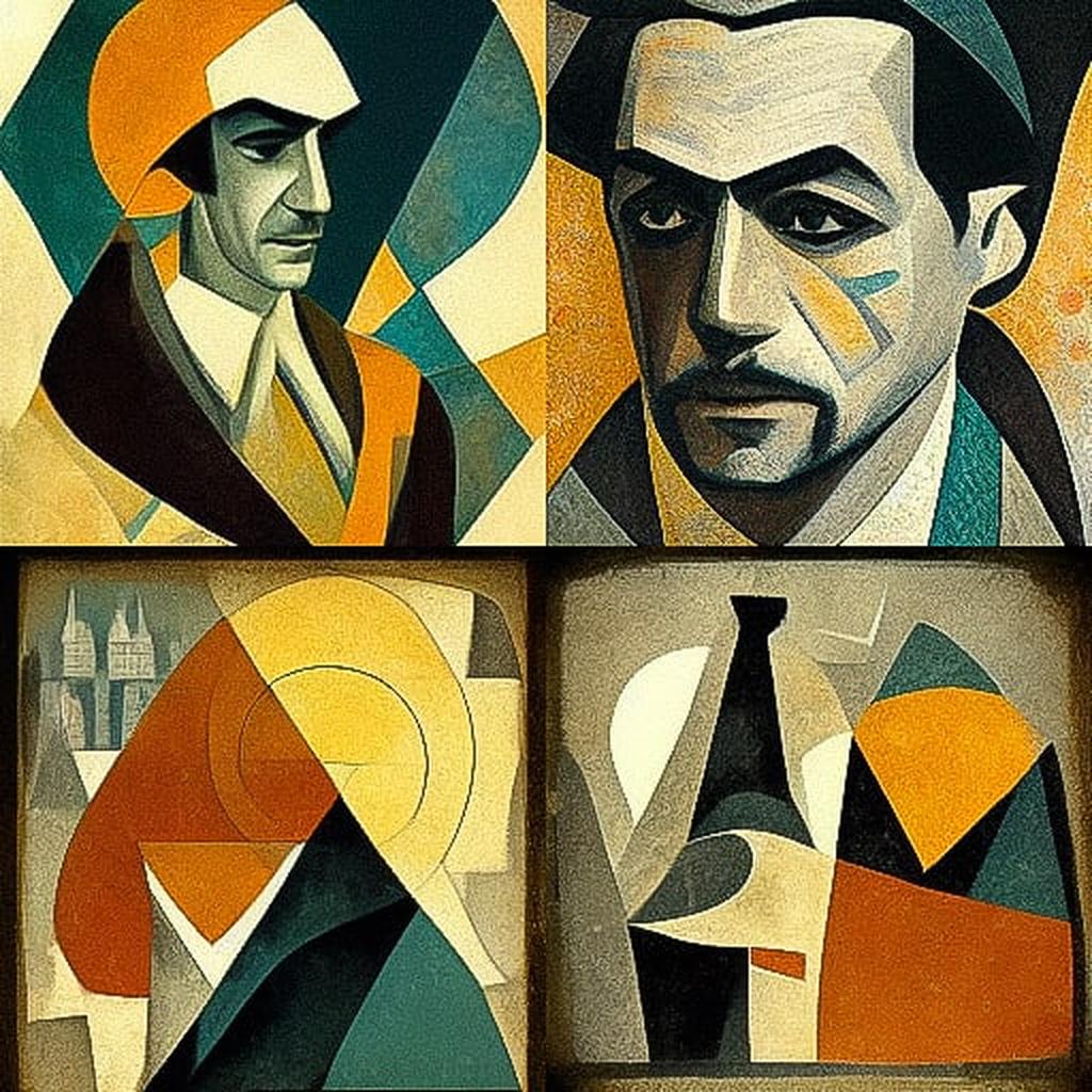 Albert Gleizes style, Midjourney V3, render 1 of 4
