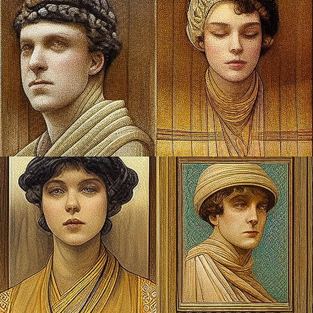 Albert Joseph Moore style, Midjourney V3, render 1 of 4