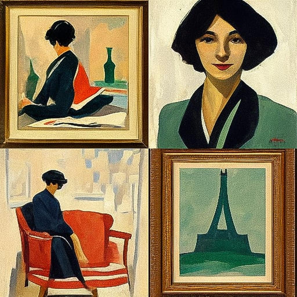 Albert Marquet style, Midjourney V3, render 1 of 4