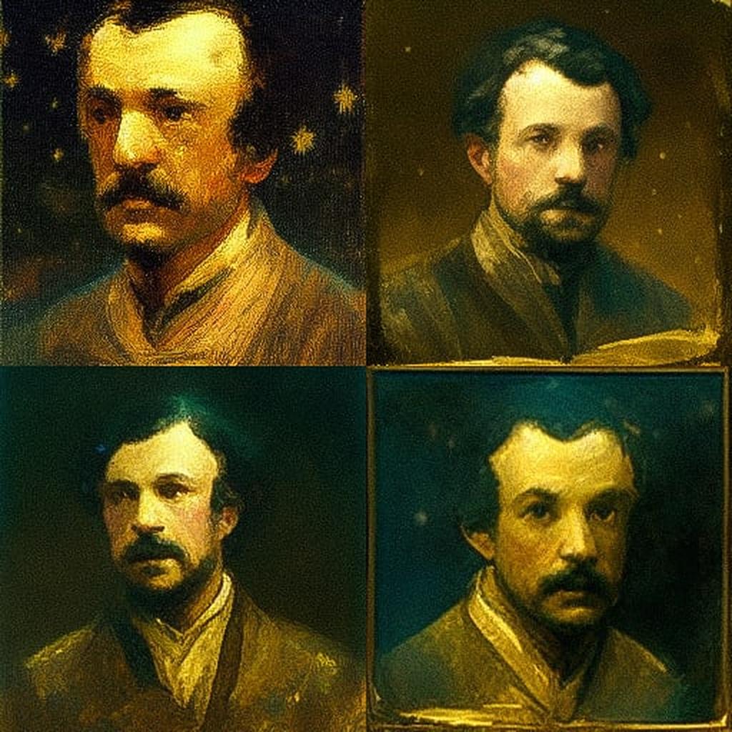 Albert Pinkham Ryder style, Midjourney V3, render 1 of 4