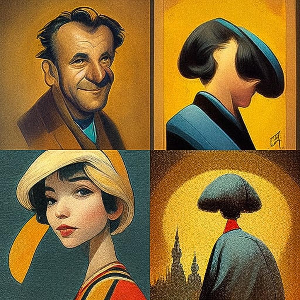 Albert Uderzo style, Midjourney V3, render 1 of 4