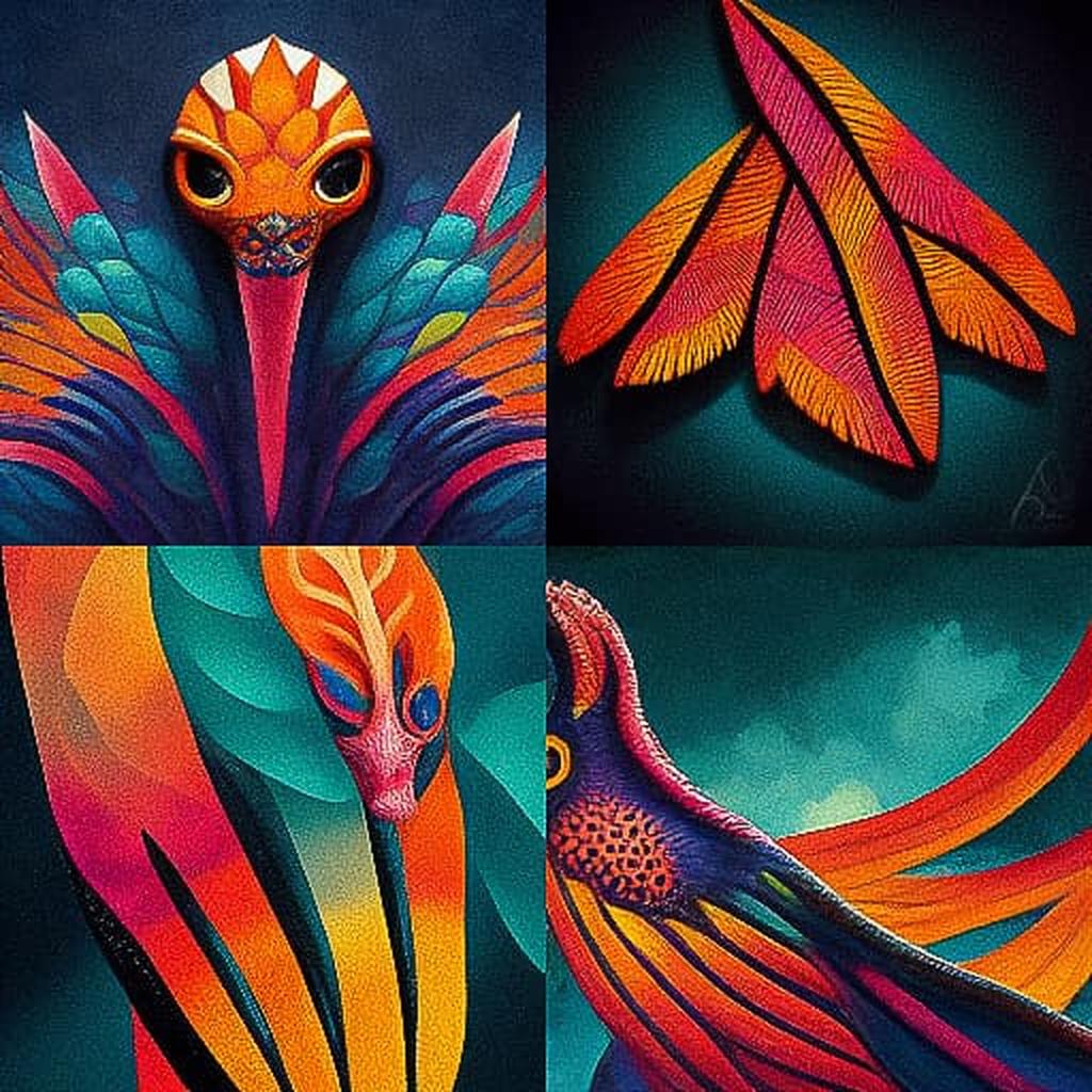 Alebrije style, Midjourney V3, render 1 of 4