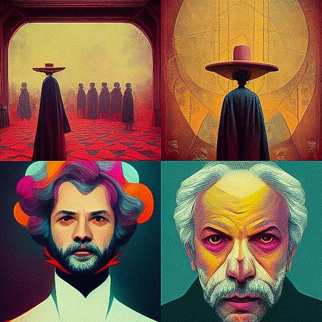 Alejandro Jodorowsky style, Midjourney V3, render 1 of 4