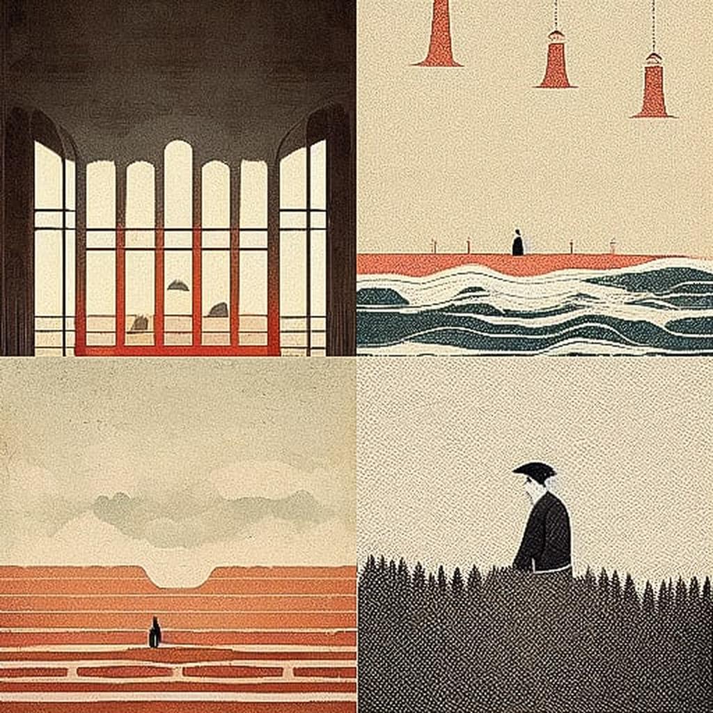 Alessandro Gottardo style, Midjourney V3, render 1 of 4
