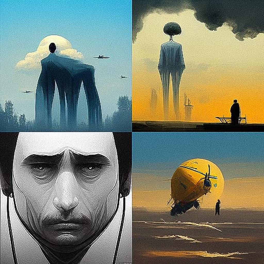 Alex Andreev style, Midjourney V3, render 1 of 4