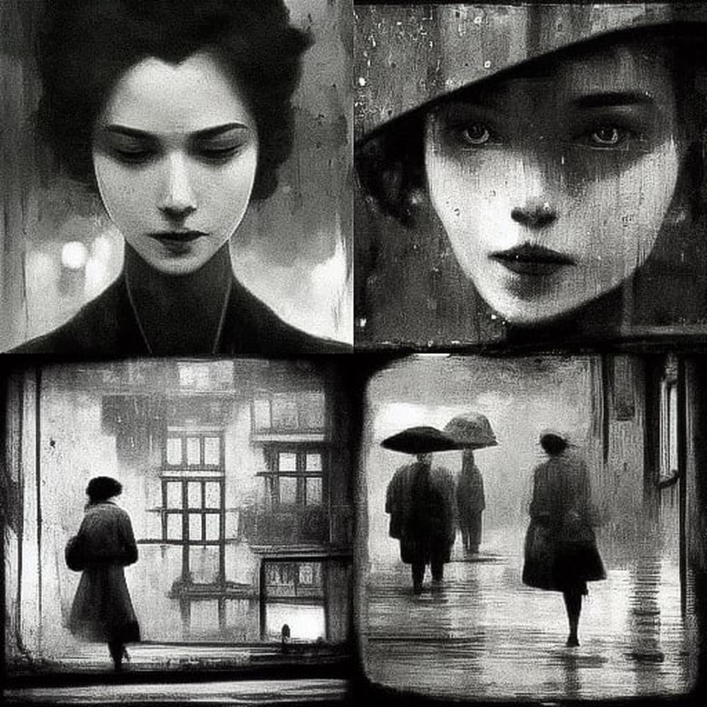 Alex Howitt style, Midjourney V3, render 1 of 4