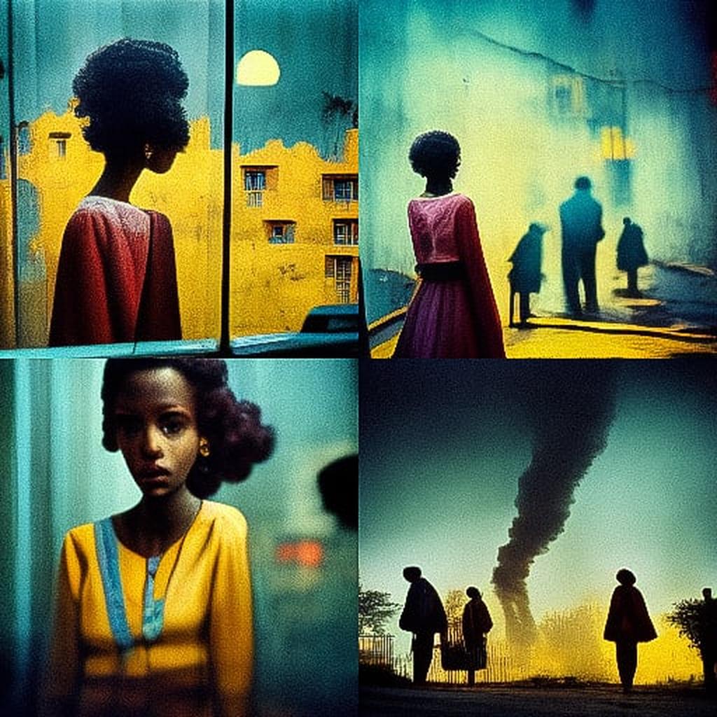Alex Webb style, Midjourney V3, render 1 of 4