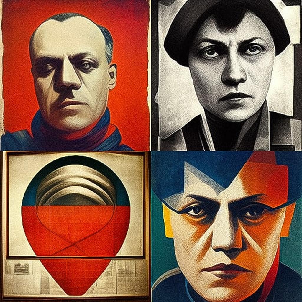 Alexander Rodchenko style, Midjourney V3, render 1 of 4