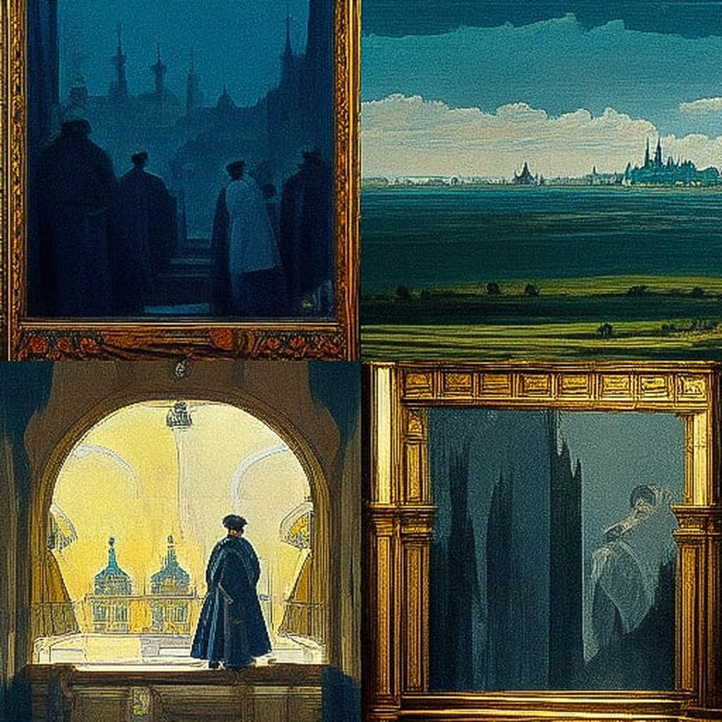 Alexandre Benois style, Midjourney V3, render 1 of 4