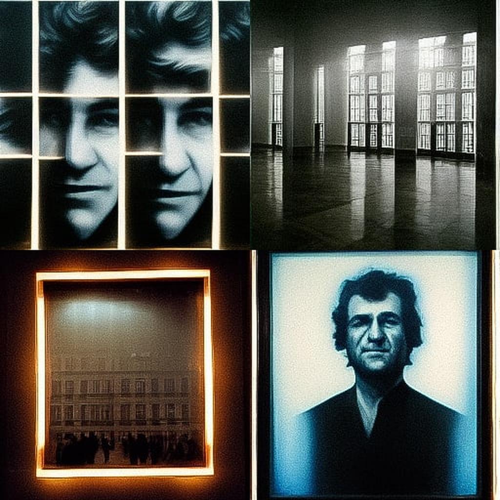 Alfredo Jaar style, Midjourney V3, render 1 of 4