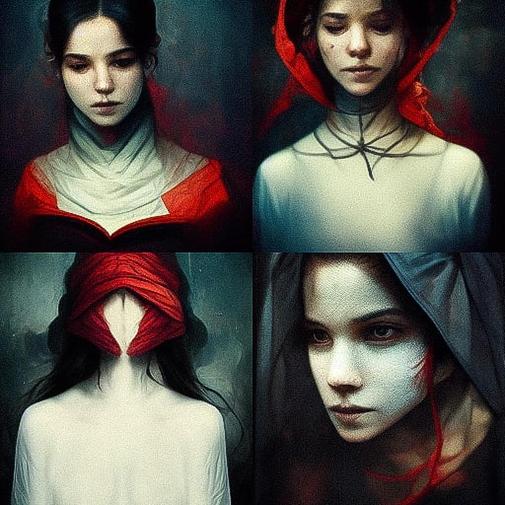 Aliza Razell style, Midjourney V3, render 1 of 4