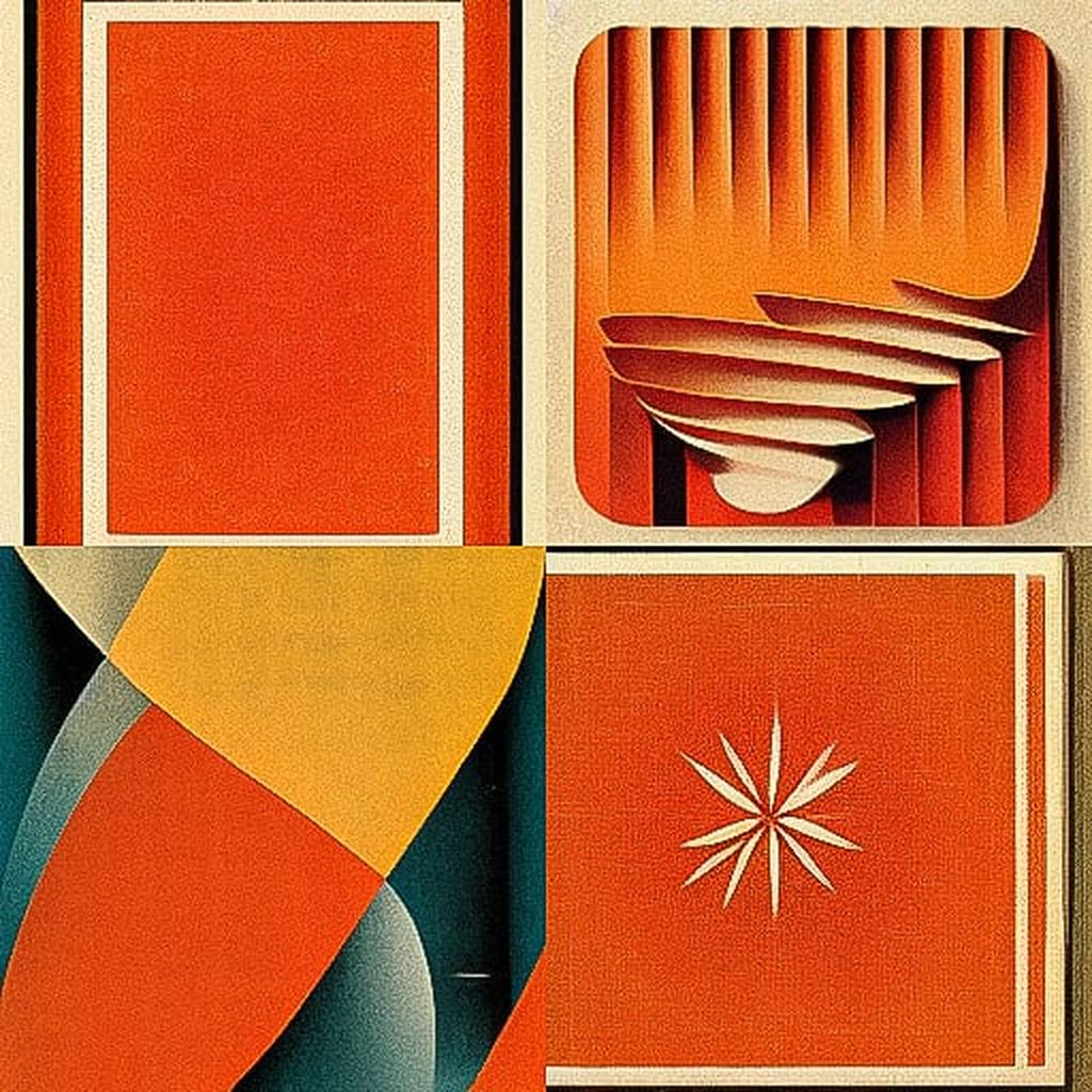 Alvin Lustig style, Midjourney V3, render 1 of 4