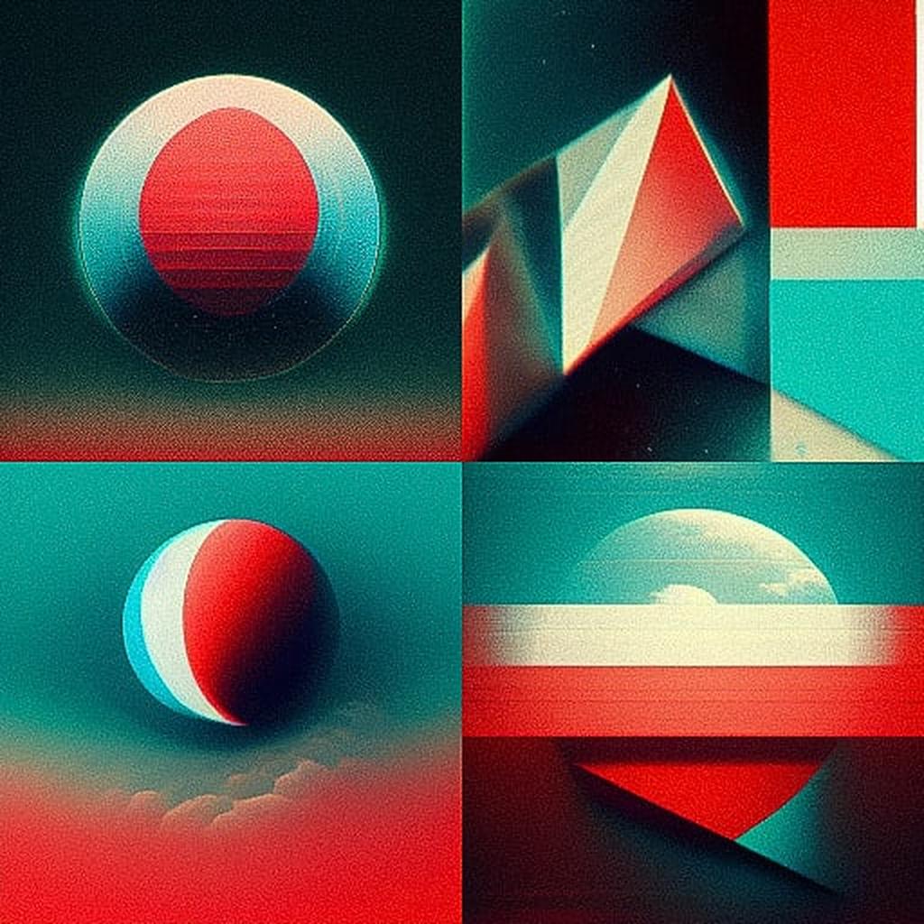 Anaglyph style, Midjourney V3, render 1 of 4