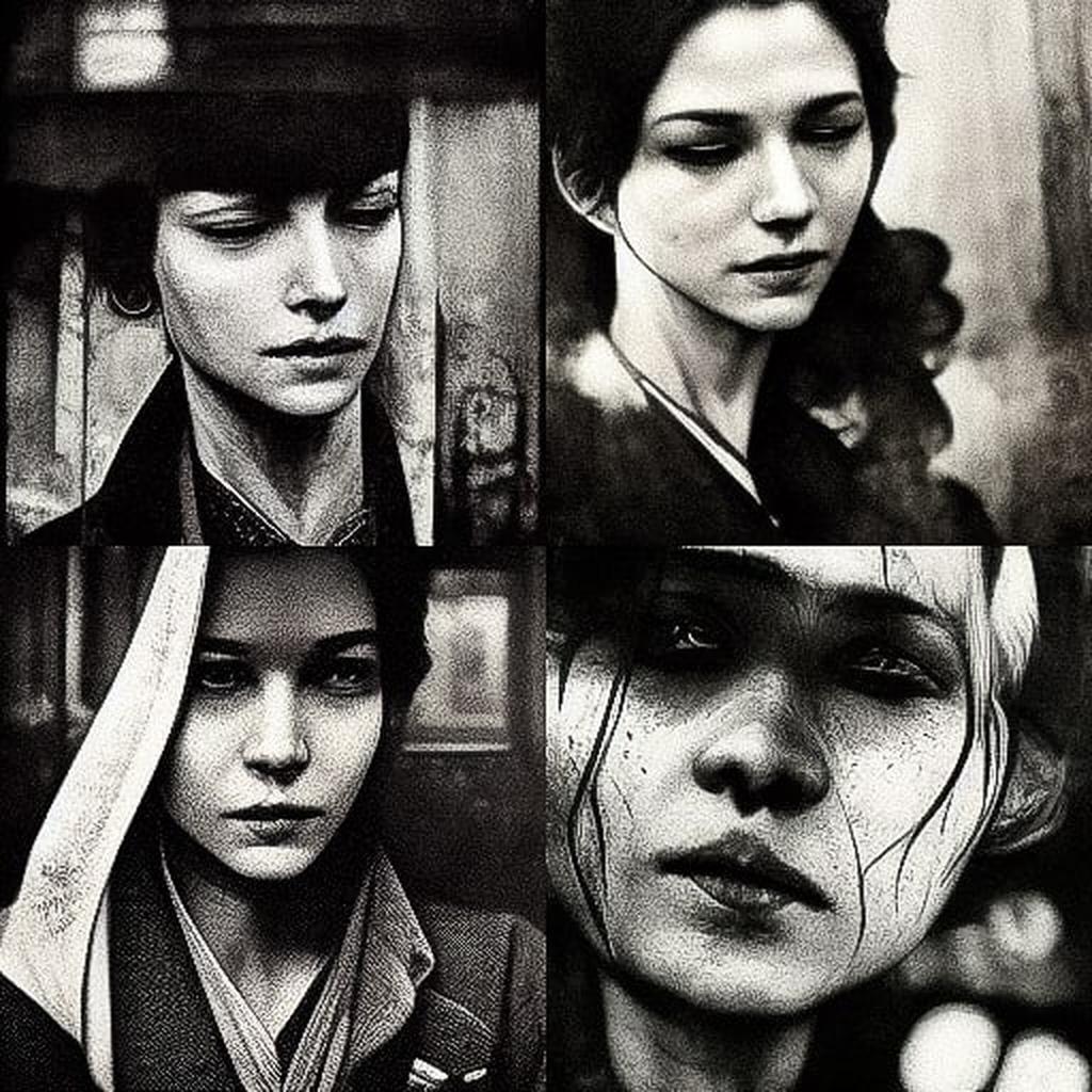 Anders Petersen style, Midjourney V3, render 1 of 4