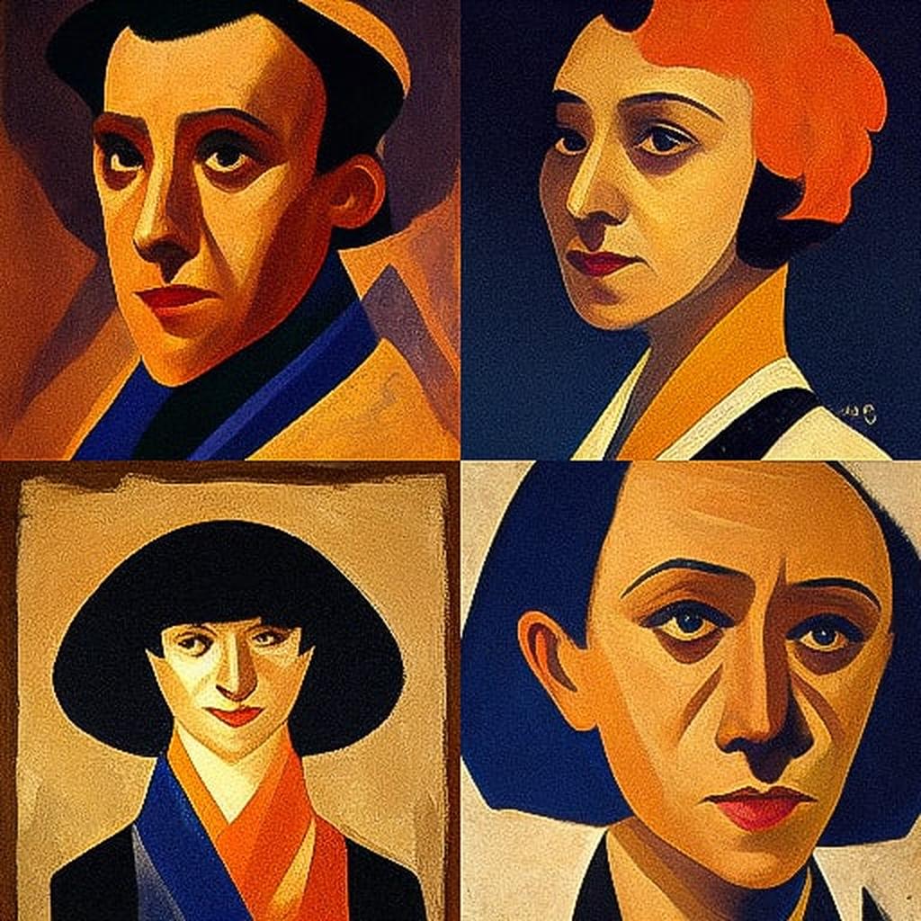 Andre Derain style, Midjourney V3, render 1 of 4