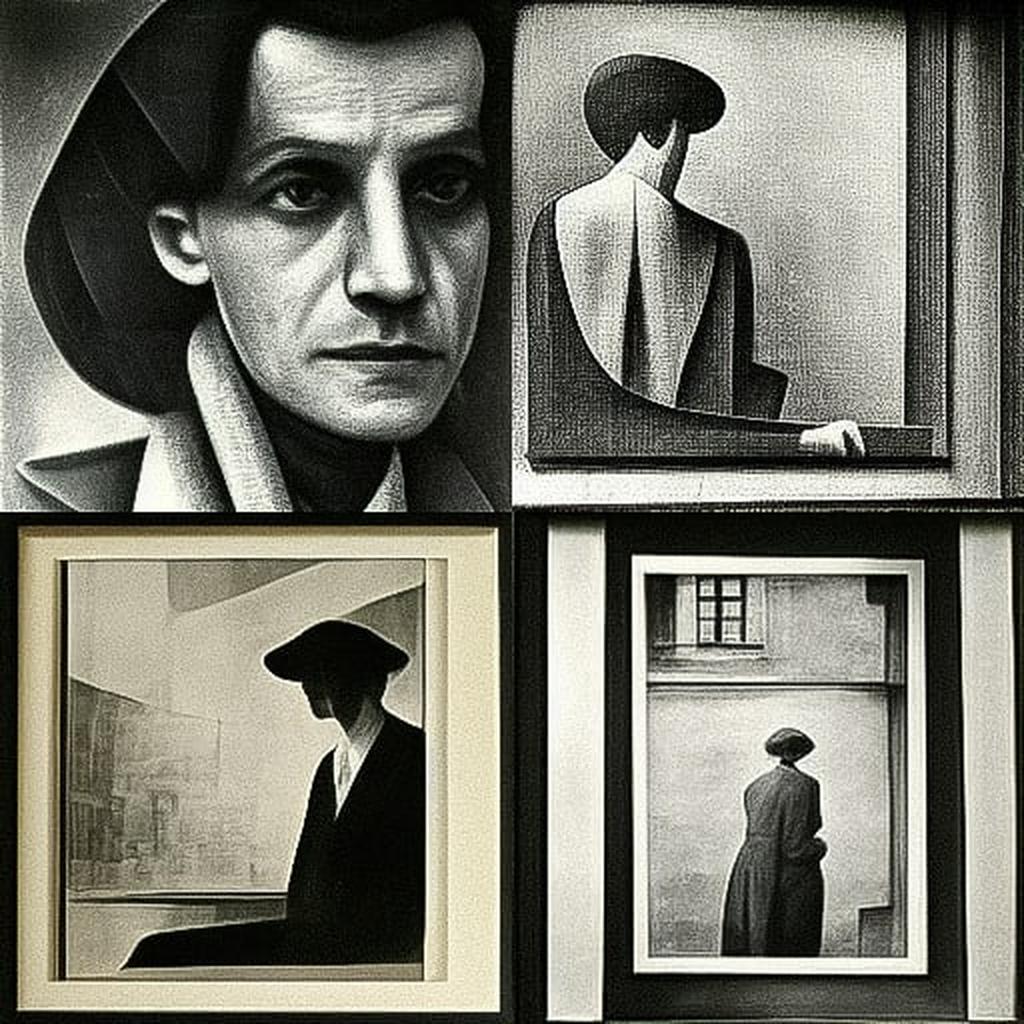 Andre Kertesz style, Midjourney V3, render 1 of 4
