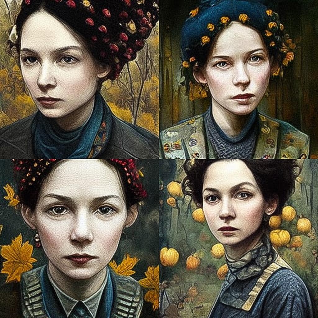 Andrea Kowch style, Midjourney V3, render 1 of 4