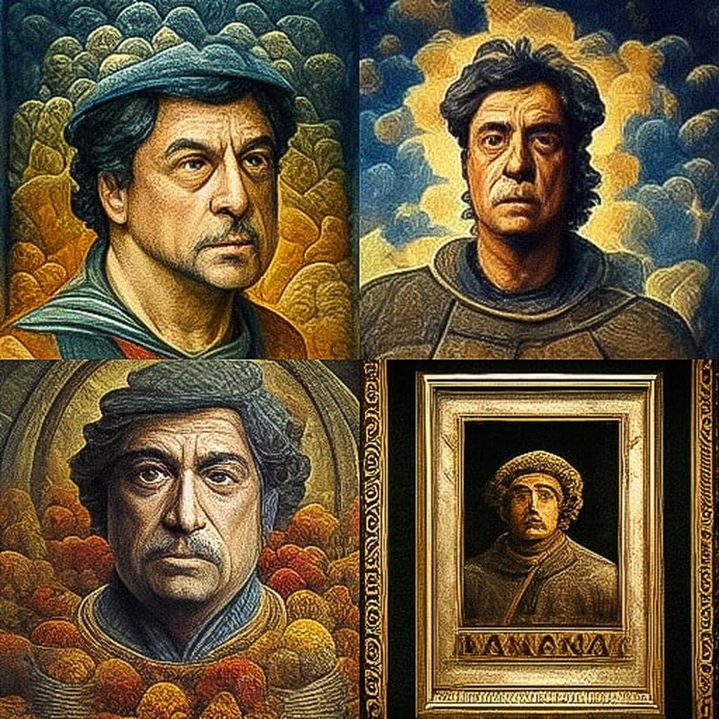 Andrea Mantegna style, Midjourney V3, render 1 of 4