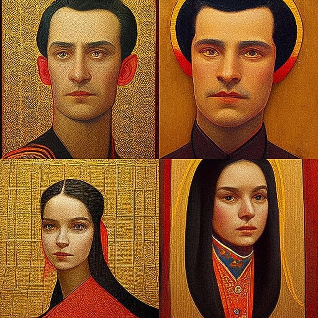Andrey Remnev style, Midjourney V3, render 1 of 4