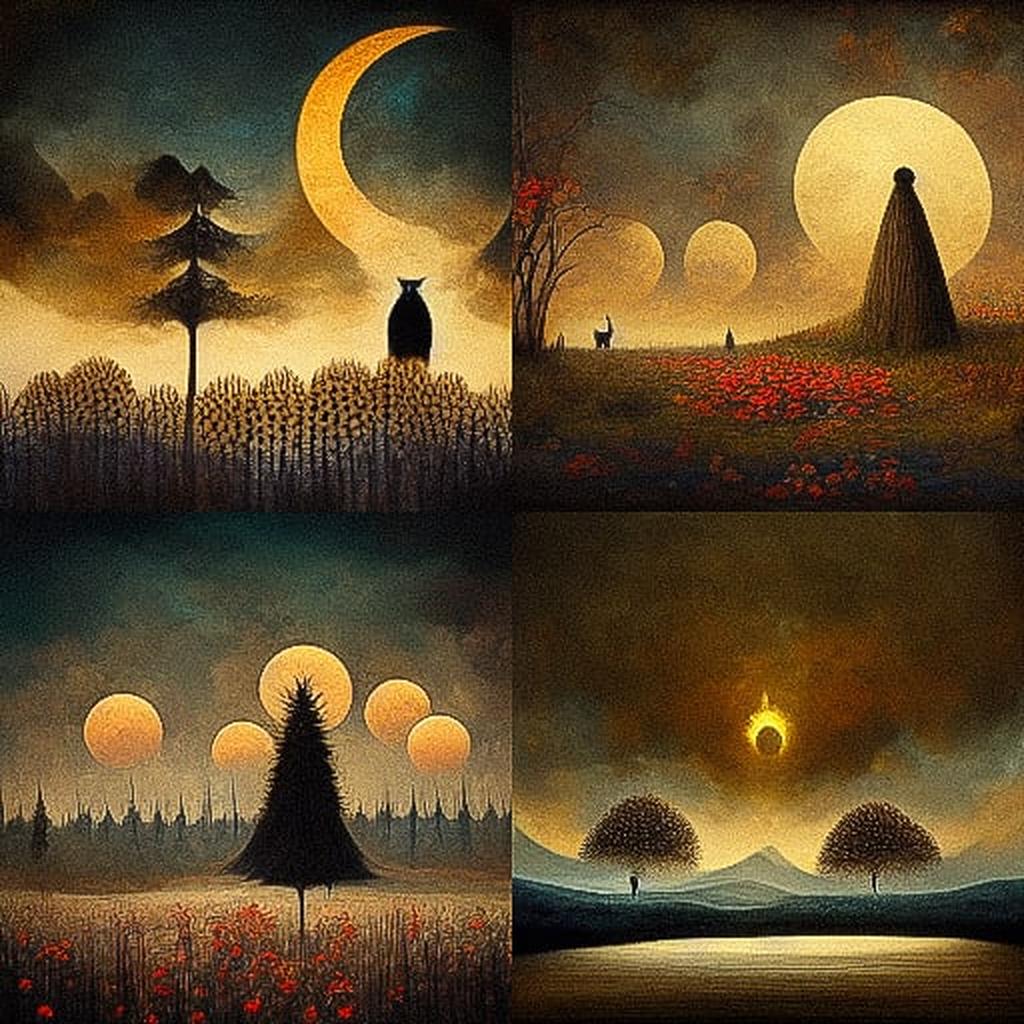 Andy Kehoe style, Midjourney V3, render 1 of 4