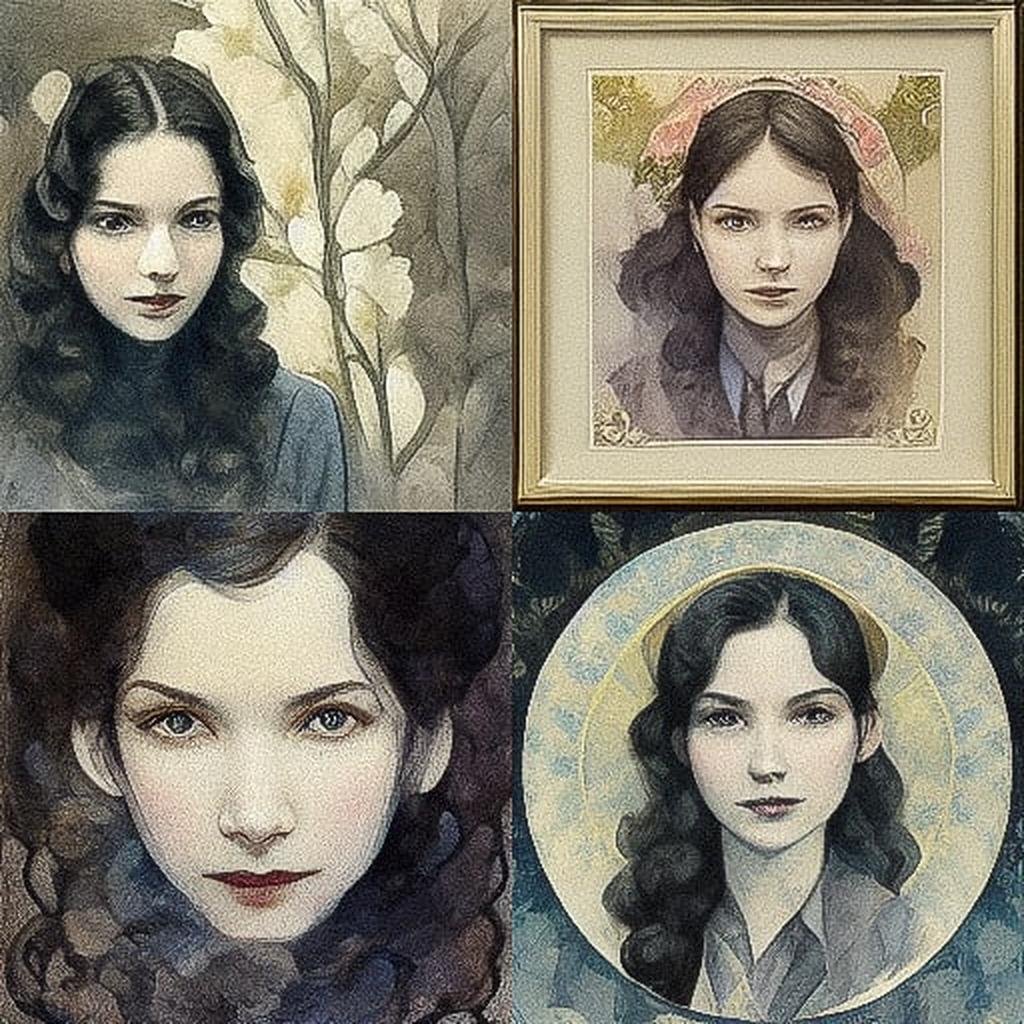 Angela Barrett style, Midjourney V3, render 1 of 4