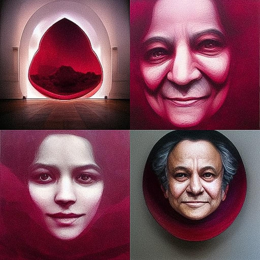Anish Kapoor style, Midjourney V3, render 1 of 4