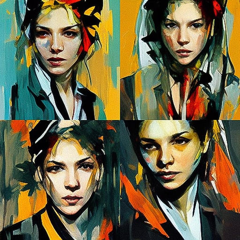 Anna Bocek style, Midjourney V3, render 1 of 4
