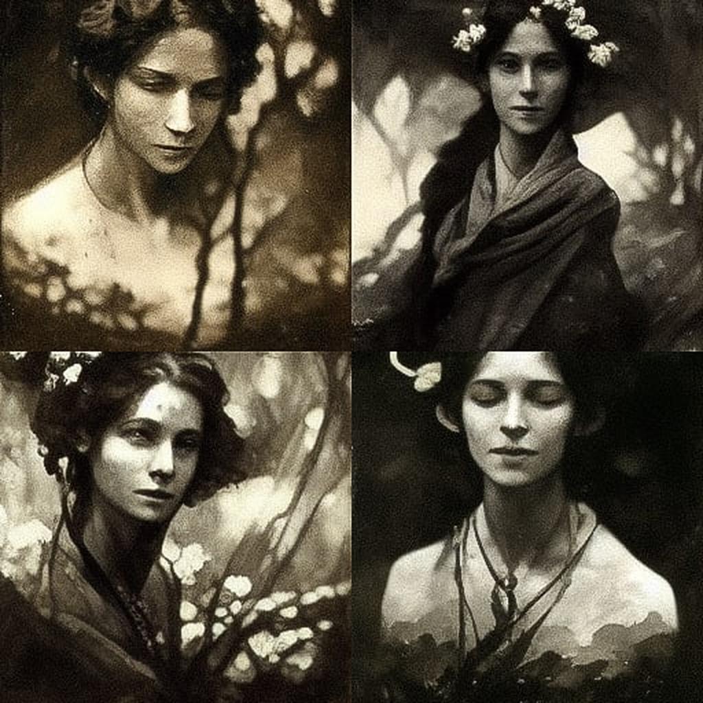 Anne Brigman style, Midjourney V3, render 1 of 4