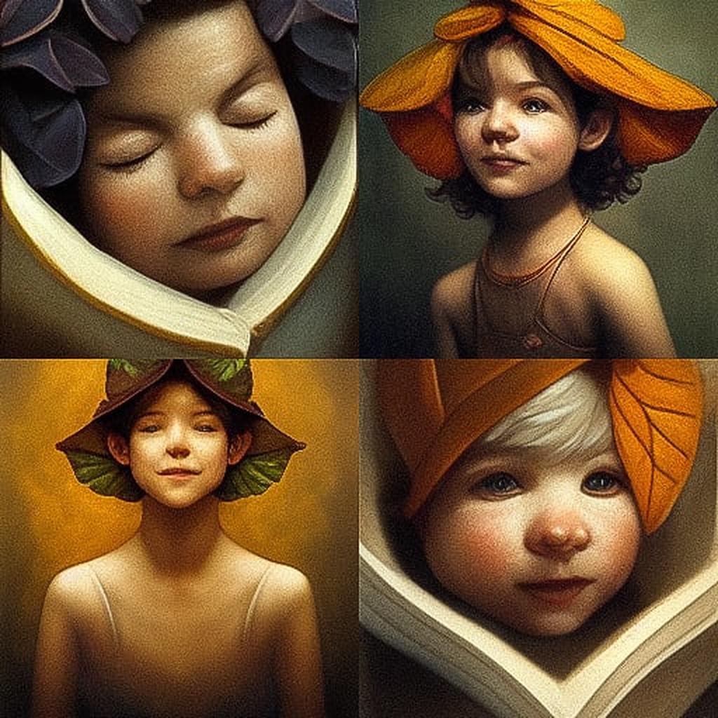 Anne Geddes style, Midjourney V3, render 1 of 4