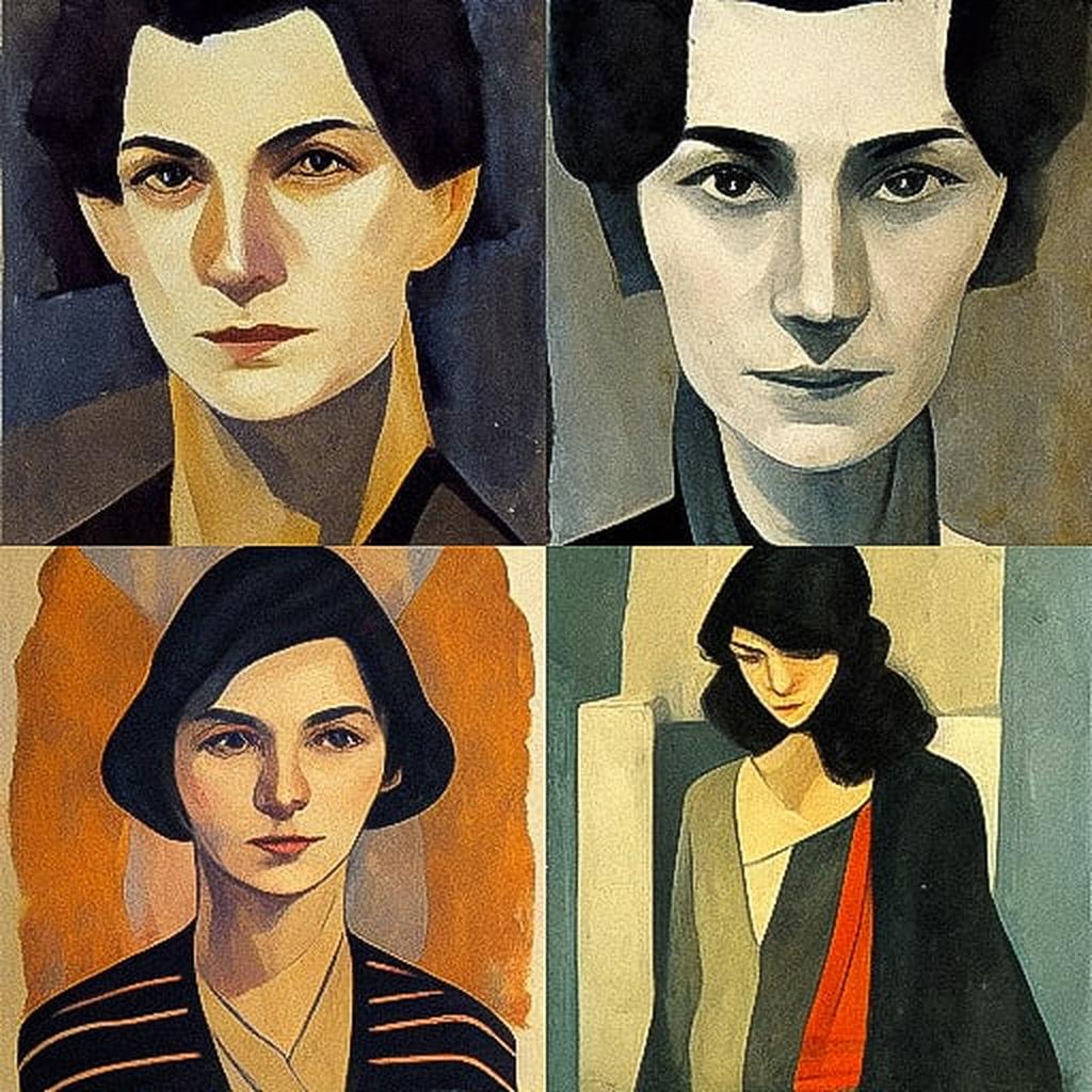 Anne Rothenstein style, Midjourney V3, render 1 of 4
