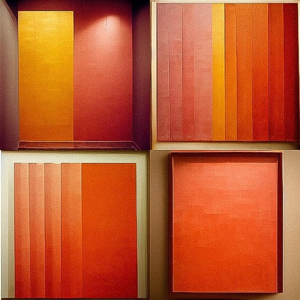 Anne Truitt style, Midjourney V3, render 1 of 4